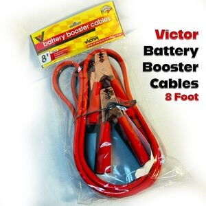 Victor Red Battery Booster Cables 8 Foot